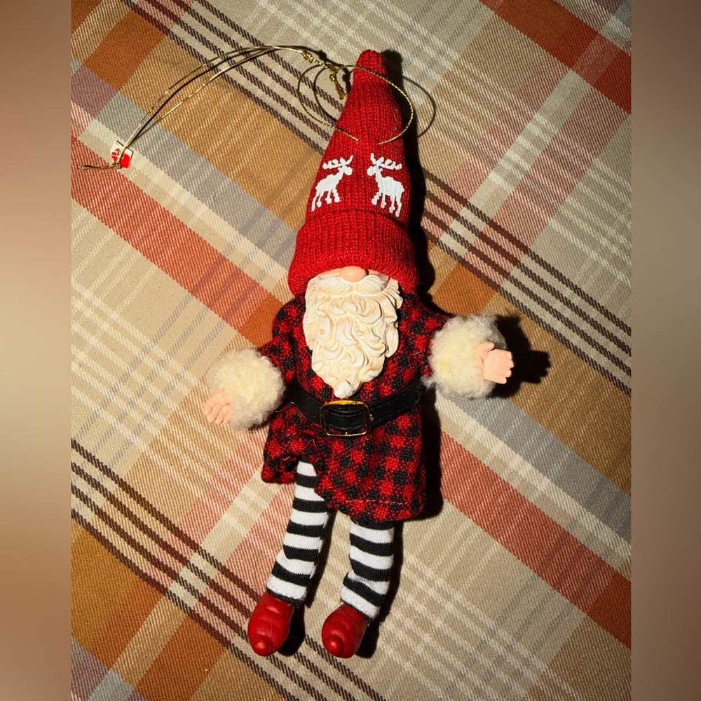Possible Dreams® Clothtique™ 6011327 MOOSE HAT GNOME ORNAMENT
